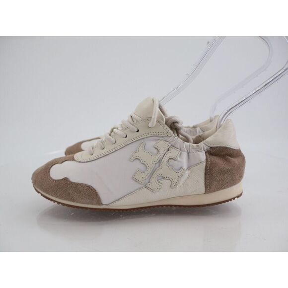 Tory Burch White and Tan Athletic Shoes - Picture 6 of 16